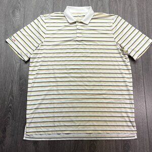 Ralph Lauren RLX Performance Striped Polo Golf Shirt‎ XL